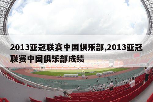 2013亚冠联赛中国俱乐部,2013亚冠联赛中国俱乐部成绩